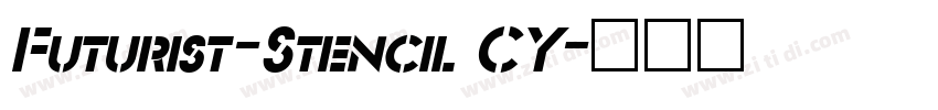 Futurist-Stencil CY字体转换